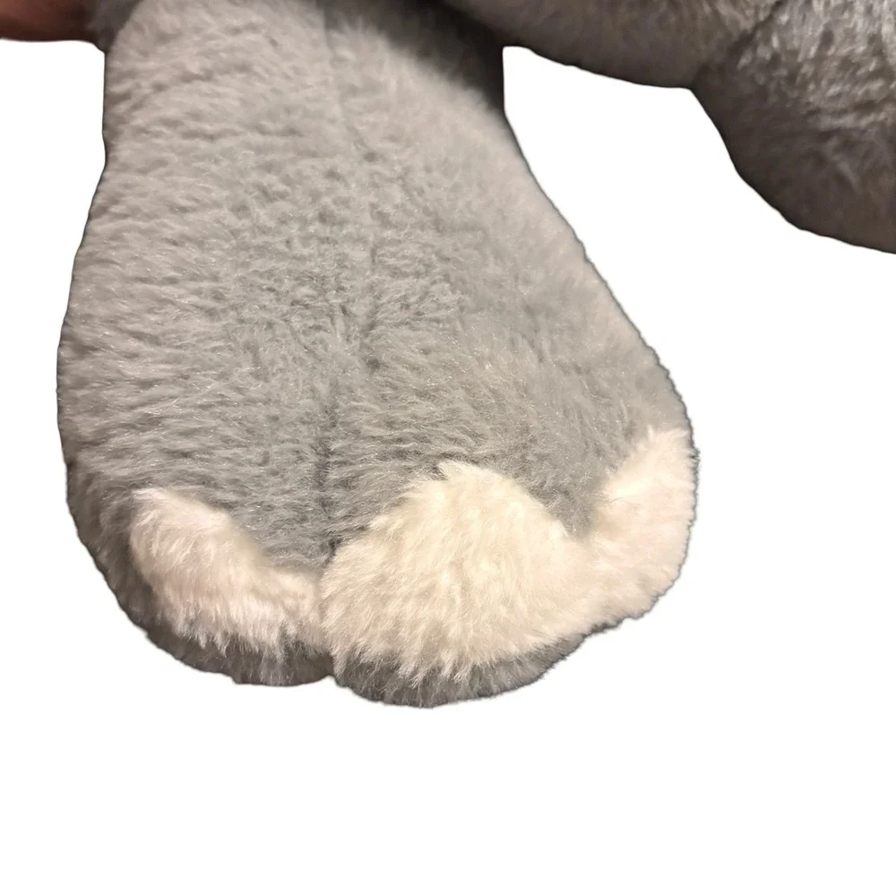 Hippo Plush Toy Kids Large Grey Floppy Laying Down Stuffed Animal